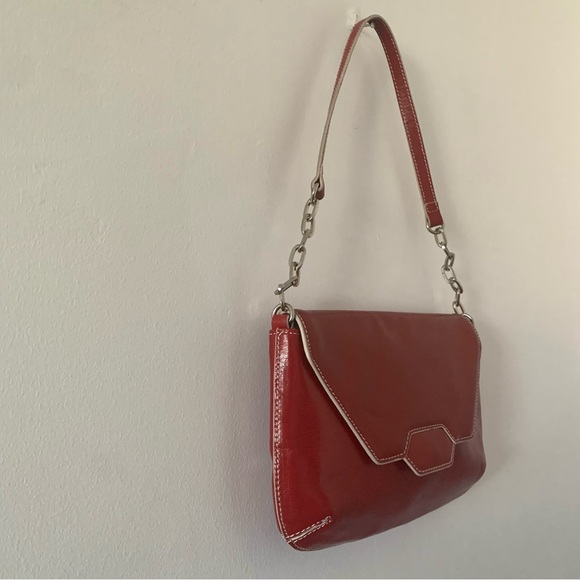 HOBO The Original Small Red Leather Purse/Bag - Picture 2 of 13